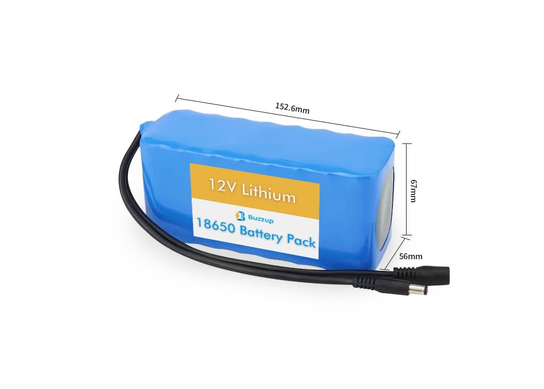 12V 20000mAh 18650 lithium battery