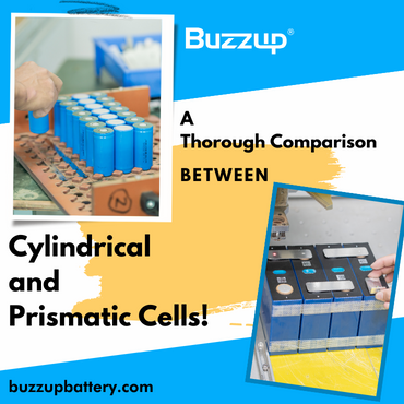 Cylindrical Cell Vs Prismatic Cells Title image